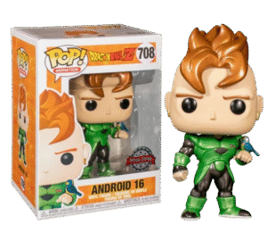 Android 18 Metallic 708-Photoroom FUNKO POP 708 Dragon Ball - Android 16 Metallic