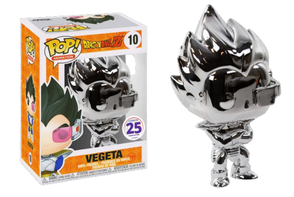 FUNKO POP 10 Dragon Ball Z - Vegeta (Chrome) - Funimation 25th