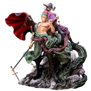Roronoa Zoro and Dracule Mihawk Figure!