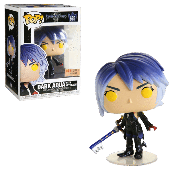 FUNKO POP 625 Kingdom Hearts III - Dark Aqua with Keyblade BOXLUNCH