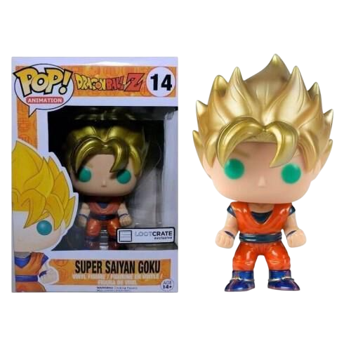 FUNKO POP 14 Dragon Ball Z - Super Saiyan Goku Lootcrate Exclusive
