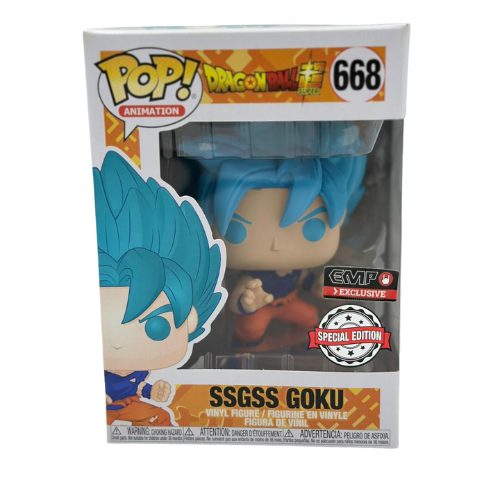FUNKO POP 668 Dragon Ball Super- Super Saiyan Blue Goku - EMP