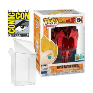 vegeta ssj red-Photoroom Funko POP 154 Red Super Saiyan Vegeta 2019 SDCC (Con Sticker)