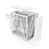 NZXT H7 FLOW RGB – ATX MID TOWER CASE – White