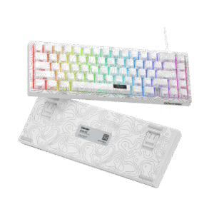 Womier M68 HE 65% Topographic Wired Gaming Keyboard White