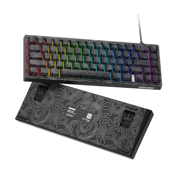 Womier M68 HE 65% Topographic Wired Gaming Keyboard Black