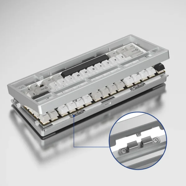 Womier RD75 Wireless Aluminum Keyboard Black