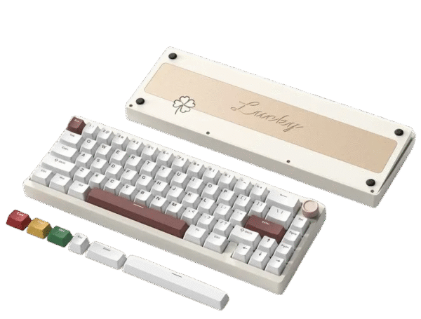 Womier SK65 65% Wireless Aluminum Keyboard Beige