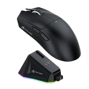 ATTACK SHARK X11 Gaming Mouse with Magnetic Charging Dock, BT/2.4G Wireless/Wired