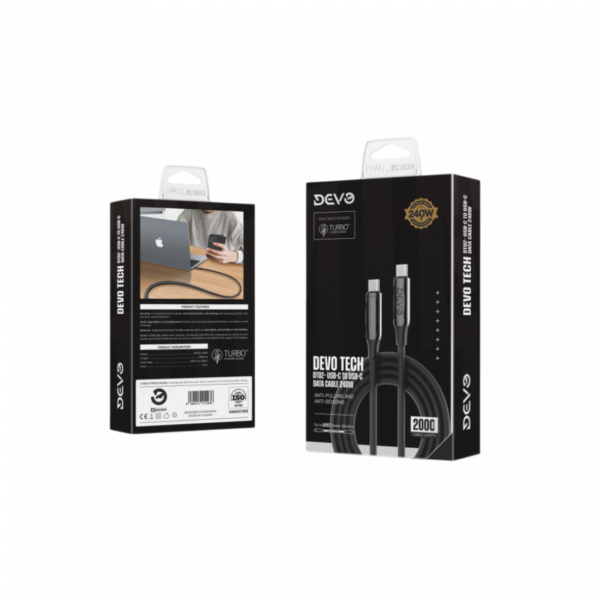 Devo Tech - DT02 - USB-C to USB-C Data Cable 240w - 2m
