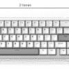 Womier SK65 65% Wireless Aluminum Keyboard Silver