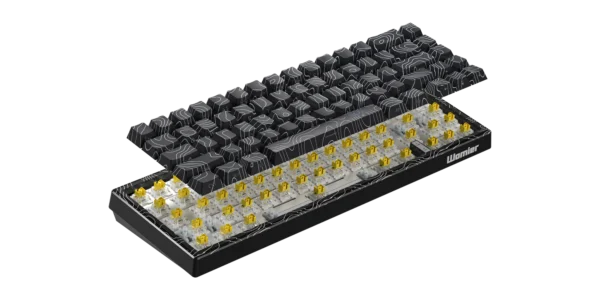 Womier M68 HE 65% Topographic Wired Gaming Keyboard Black
