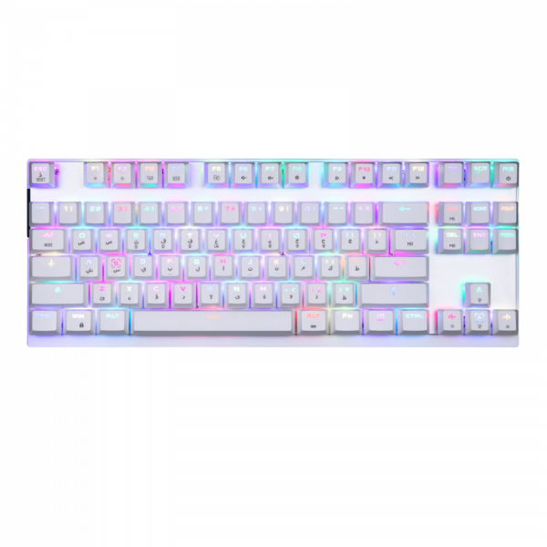 Devo Gaming Keyboard - ST80 White - Red Switch