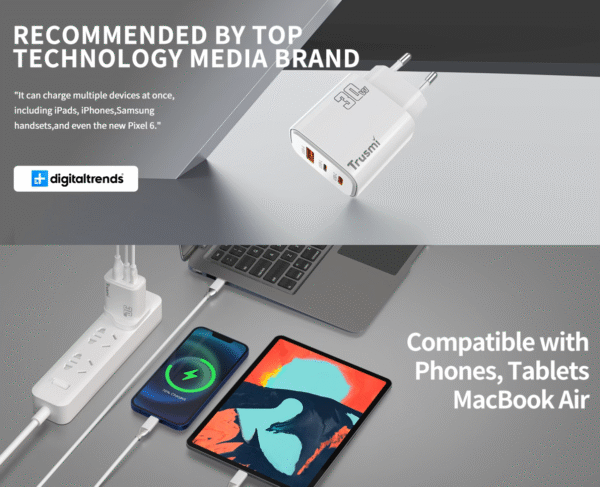 TRUSMI CH12-078 PD30W A+C+L GaN Fast Charger