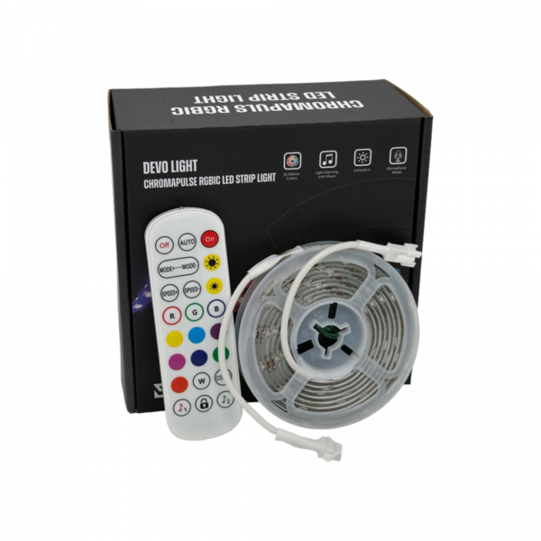 Devo Light - ChromaPulse RGBIC 2M Led strip light