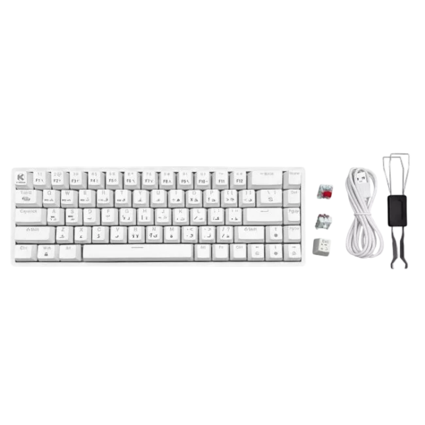 KGAMING Keyboard Whitecore (Blue Switch)