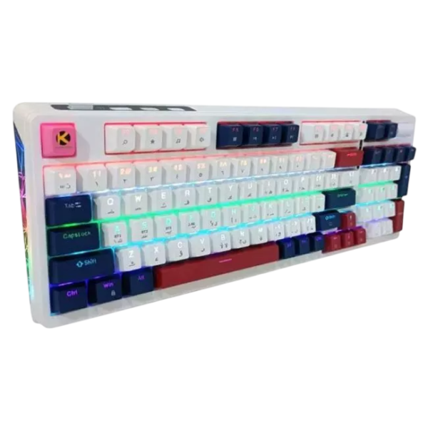 KGAMING (C-MKB96-CB) ARCTIC RIFT TRI-MODE GAMING KEYBOARD CREAM BLUE