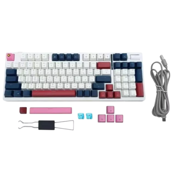 KGAMING (C-MKB96-CB) ARCTIC RIFT TRI-MODE GAMING KEYBOARD CREAM BLUE