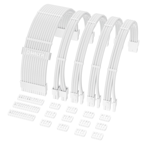 White Sleeved Cables